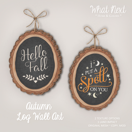 {wn} Autumn Log Wall Art