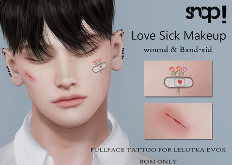 Second Life Marketplace - Snap! Love Sick Tatttoo
