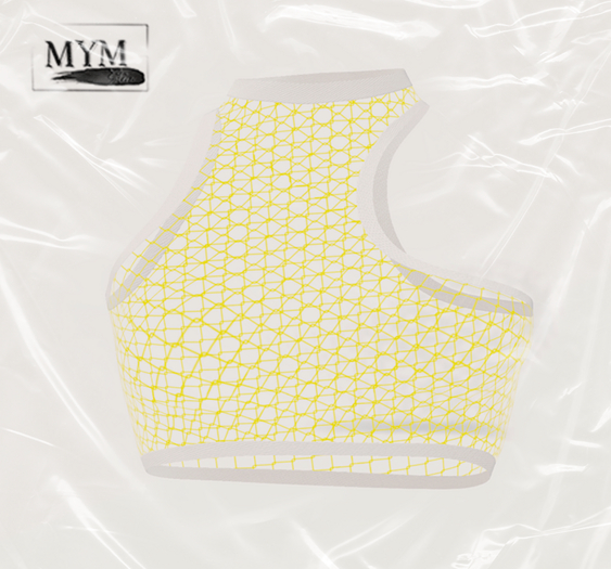 Mym Store- Venus Top- Fishnet Yellow