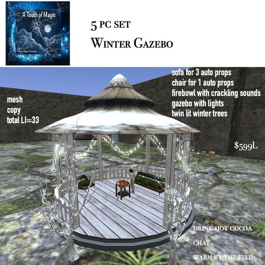 5 pc set Winter Gazebo-Box LI=33