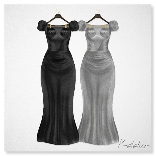 Kotolier . Dress  Meryl - black & silver