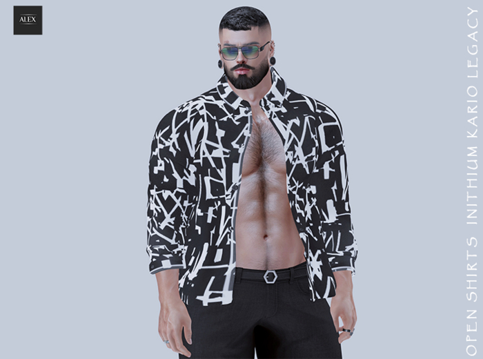 ::.ALEX.::INITHIUM KARIO/LEGACY OPEN SHIRTS BLACK v.3