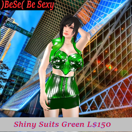 )BeSe( Shiny Suits Green