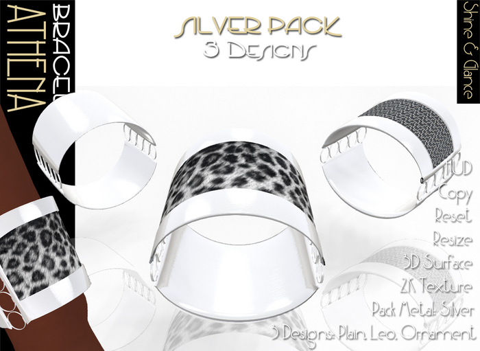 Shine & Glance - Bracelet ATHENA - Silver Pack