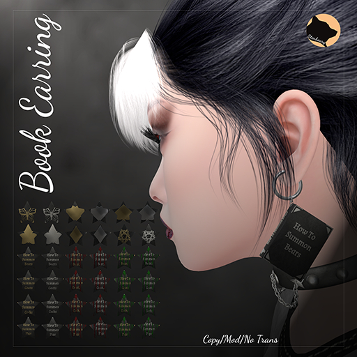 *Starbeary* Book Earring