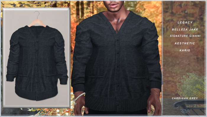 R2A- CARDIGAN GREY
