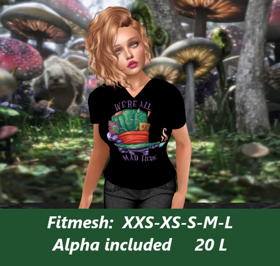 All Mad-Ladies V-neck T-shirt