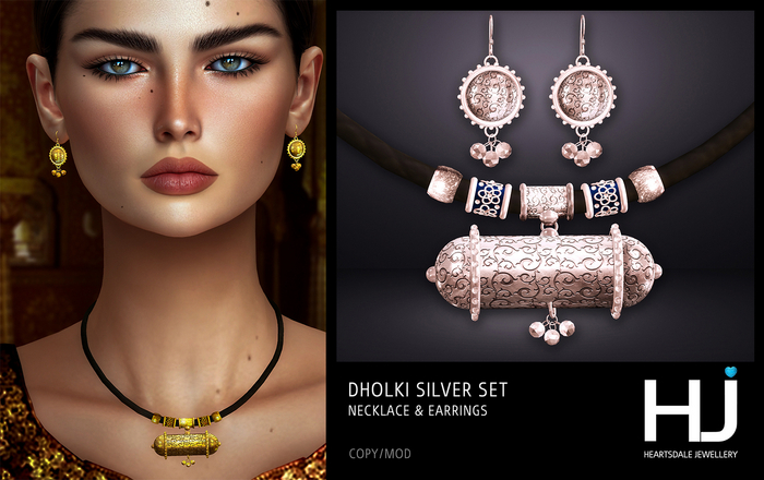 [HJ] Dholki Silver Set