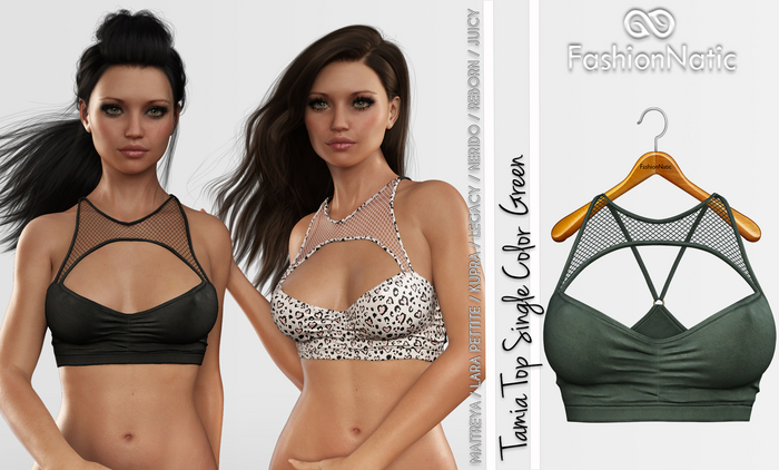 Tamia Top Green - Maitreya, Lara Petite, Kupra Original, Legacy, Nerido, Reborn, Juicy - FashionNatic