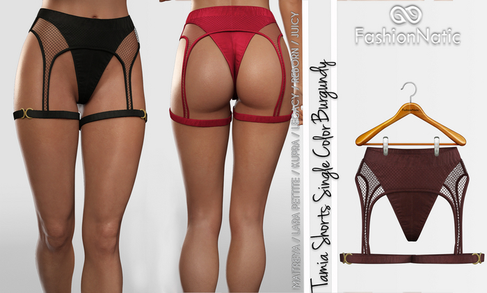 Tamia Shorts Burgundy - Maitreya Lara, Lara Petite, Kupra, Legacy, Reborn, Juicy - FashionNatic