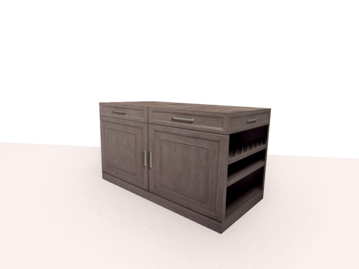 Updated Kitchen Island (textured prim)
