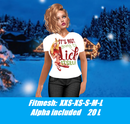 LIck-Ladies V-neck T-shirt