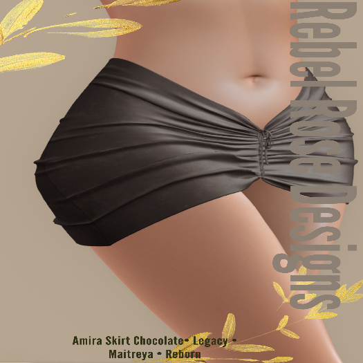 *Rebel Rose* Amire Skirt-Chocolate
