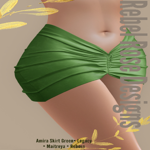 *Rebel Rose* Amira Skirt-Green
