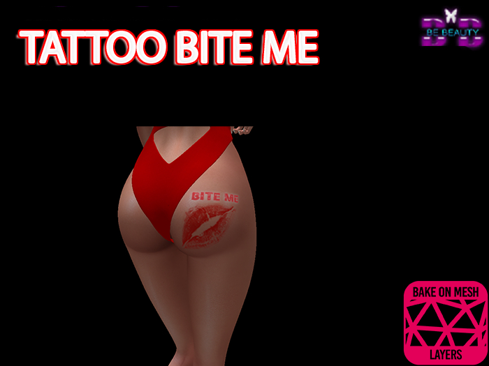 Be Beauty- TATTOO BITE ME(BOM)-GIFT