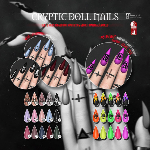 [ Conviction ] Cryptic Doll Nails - 16 - Maitreya /RARE/