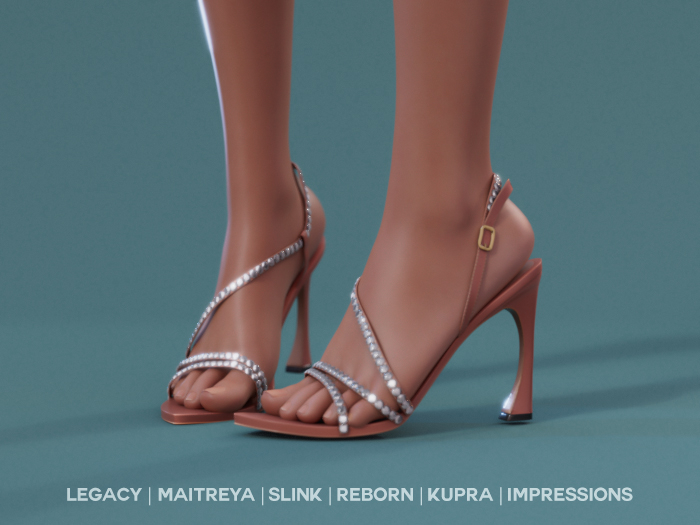 $NT Glimmer Sandals PEACH