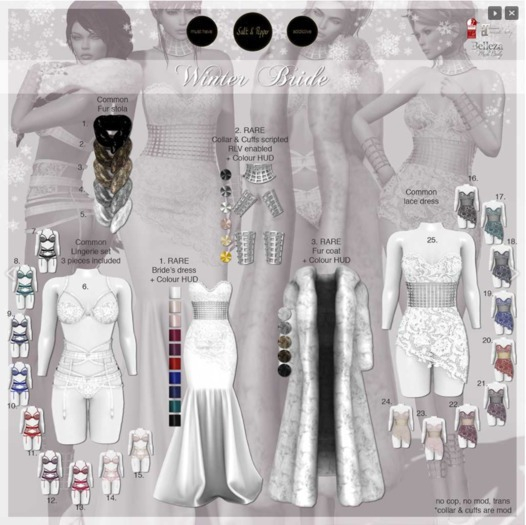 S&P Winter Bride lingerie 10.cobalt  Lara (rez to unpack)