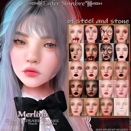 (Enfer Sombre*) LeLutka Skin BoM - Porcelain - Monster (8)