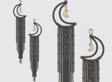 Dahlia - Occult - Half Moon Macrame - Coal 