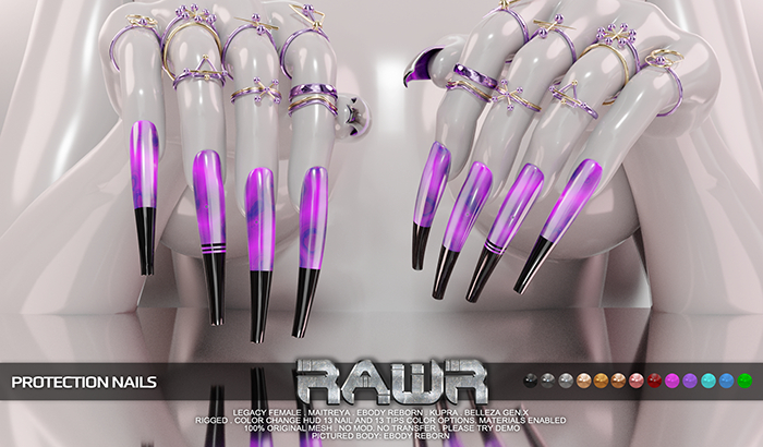RAWR! Protection Nails (add me)