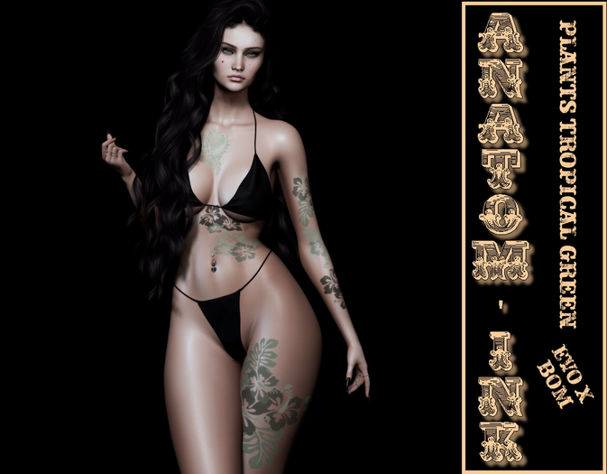 [Anatom'Ink] Plants Tropical Green