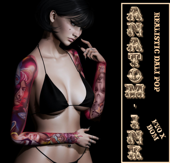 [Anatom'Ink]  Realistic dali Pop Tattoo GIFT