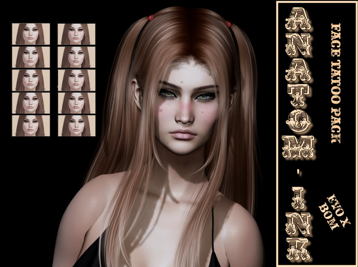 [Anatom'Ink] Face Tatoo Pack Gift