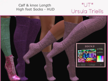 6359 Mesh Calf & knee Length High feet Socks -  [Fatpack]
