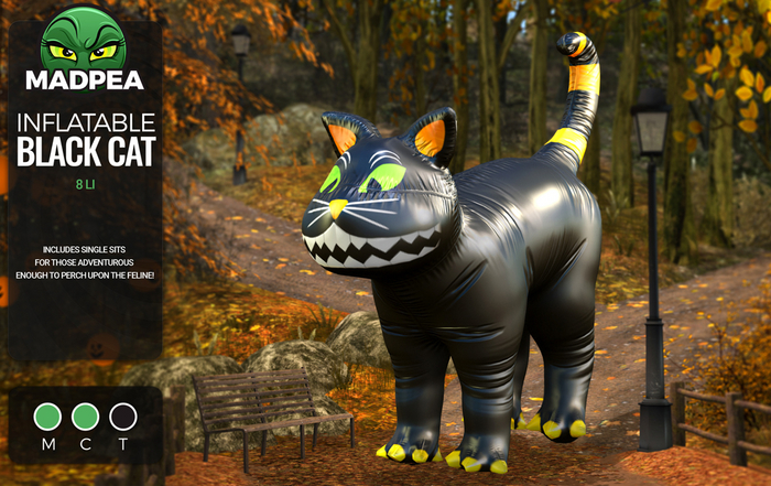 MadPea Inflatable Black Cat