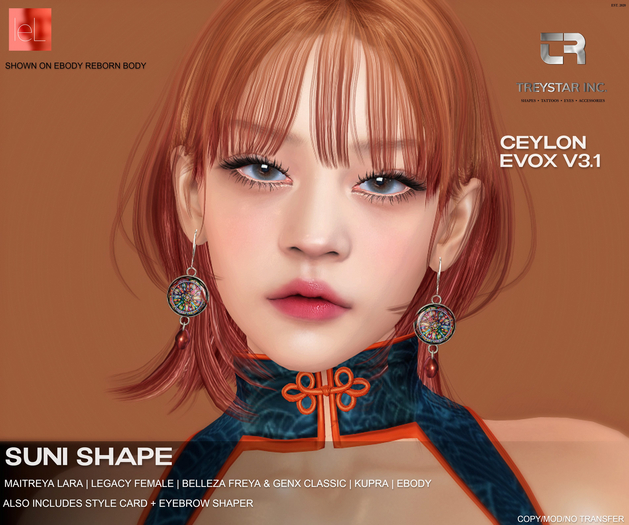 { Treystar Inc. } - Lelutka Ceylon EvoX shape Suni