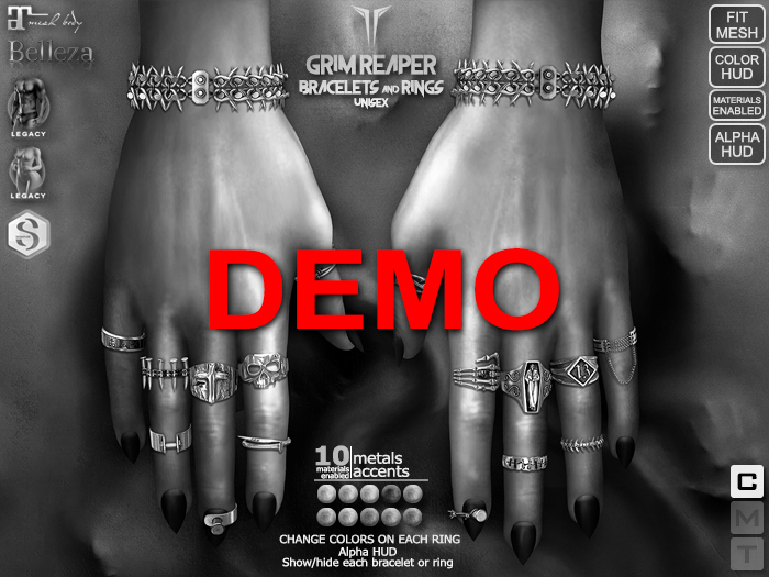 **RE** Grim Reaper Bracelets & Rings DEMO