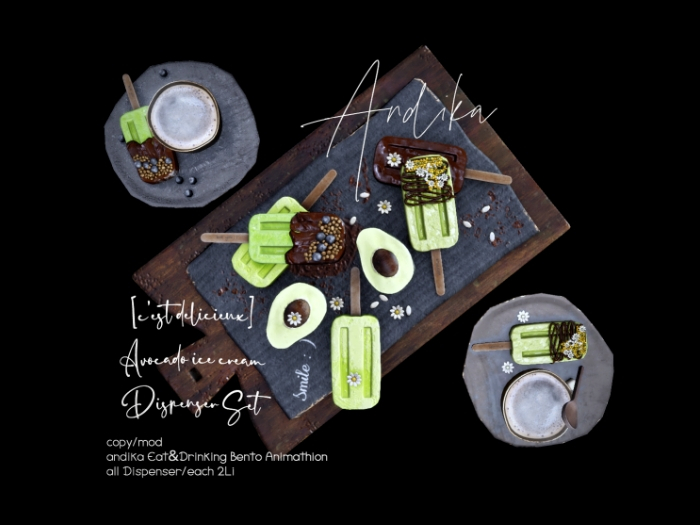 wear//andika[c'est delicieux]Avocado ice cream-Dispenser Set