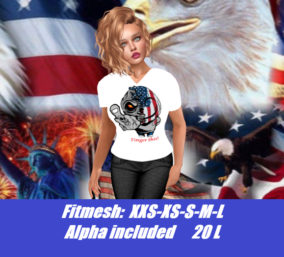 Reaper-Finger This-Ladies V-neck T-shirt