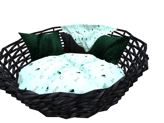 dog bed  light green emerald