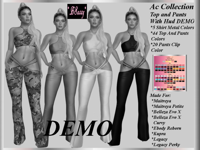 *BSASSY* AC COLLECTION TOP AND PANTS DEMO