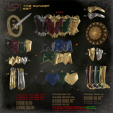 13 [AD] - The Wonder SET - Bracers - Gold LEGACY