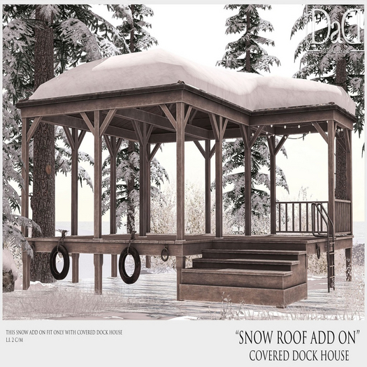 DaD - Snow Roof Add-on Covered Dock House