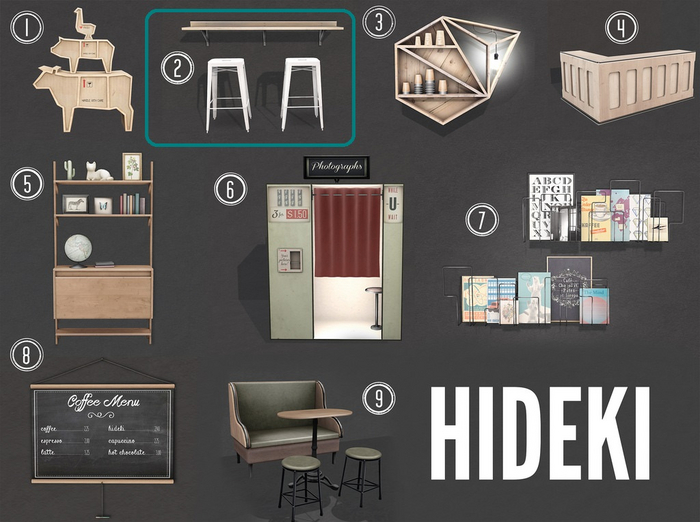 HIDEKI - 2 - Industrial Cafe Set
