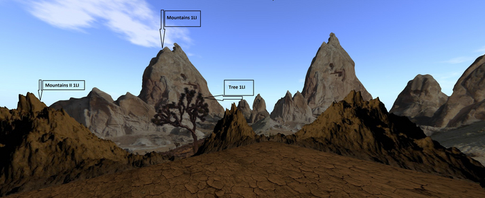 Privacy Screen Mountains II