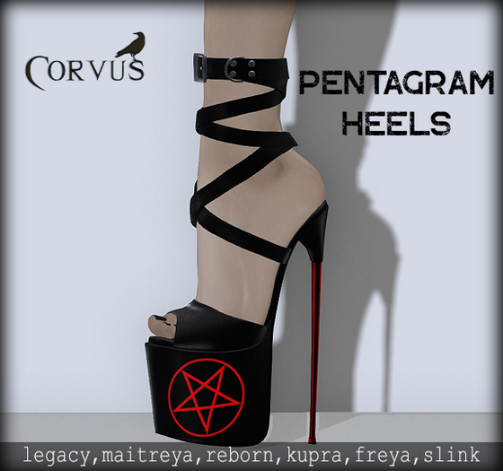 Corvus : Pentagram Thana Heels