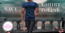 T-SHIRT COLINE - MANCHE COURTE -NAVY - TMP 2