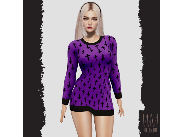 [WellMade] Mimi Dress Purple