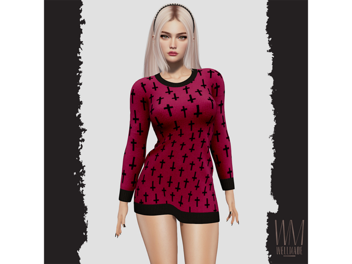 [WellMade] Mimi Dress Wine