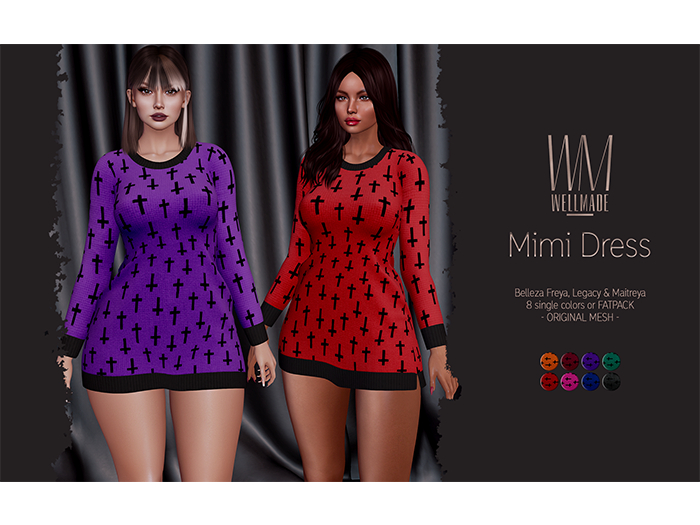 [WellMade] Mimi Dress FATPACK
