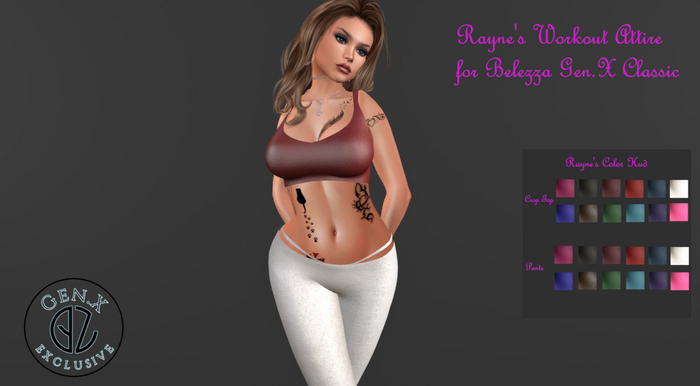 Rayne's Workout Attire (GenX Classic)