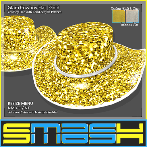 SMASH - Glam Cowboy Hat (Gold)