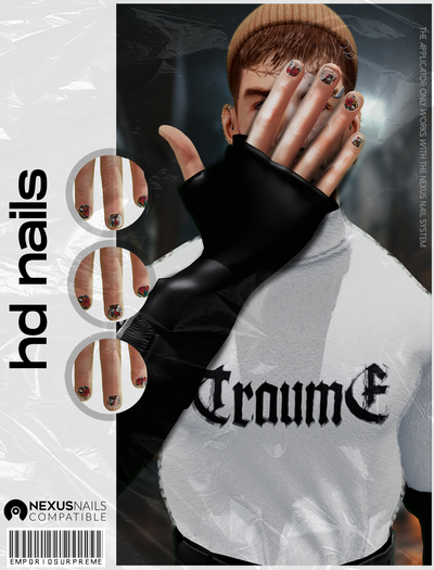 [ES] HD Nails  . Skull