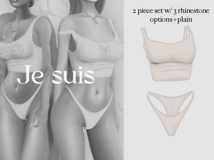 je suis - y2k desires set - ivory
