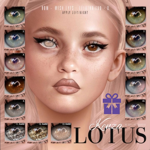 12. LOTUS. RARE Kenza Eyes [boxed]